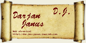 Darjan Janus vizit kartica